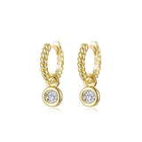 Lafonn Cordelia Charm Huggie Earrings