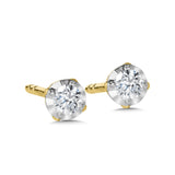 1/10ctw Illusion Set Diamond Stud Earrings