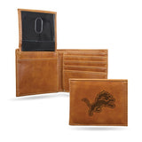 Detroit Lions Faux Leather Bi-Fold Wallet