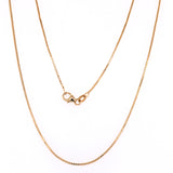 Gold 0.9mm Box Chain, 16
