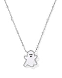 Kendra Scott Ghost Silver Short Pendant Necklace