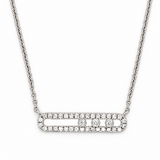 Diamond Open Bar Necklace