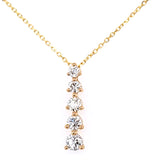 Graduated Diamond Drop Pendant