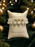Dee Berkley Holiday Moonstone Bracelet Stack