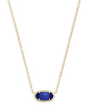 Kendra Scott Elisa Gold Pendant Necklace in Cobalt Cat's Eye