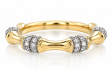 Diamond Bamboo Ring