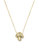 Kendra Scott Mushroom Gold Short Pendant Necklace