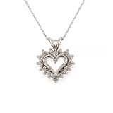 Diamond Open Heart Pendant