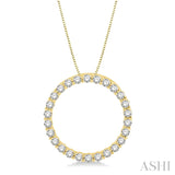 .75ctw Round Diamond Circle Of Love Pendant
