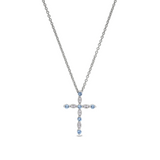 Kelly Waters March Birthstone Cross Pendant