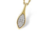 Diamond Marquise Cluster Pendant