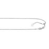Silver 0.8mm Box Chain, 22"