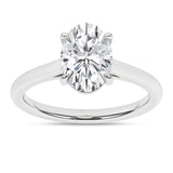 2ct Oval Lab Grown Diamond Solitaire Engagement Ring