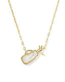Kendra Scott Golf Gold Short Pendant Necklace in Mother-Of-Pearl