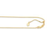 Yellow Gold 0.85mm Box Chain, 22"