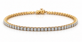 3/4ctw Illusion-Set Tennis Bracelet