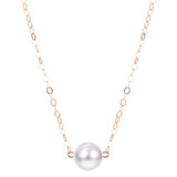 7-7.5mm Akoya Pearl by Pearl Starter Necklace, 15"