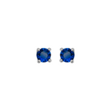 Simulated Blue Sapphire Stud Earrings