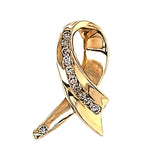 Gold & Diamond Ribbon Slide Pendant