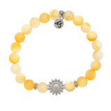 Beaded Moments Bracelet- Sunflower Sterling Silver Charm