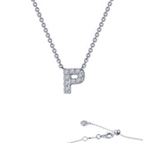 Lafonn Letter P Initial Necklace