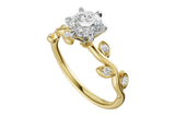 Diamond Vine-Semi-Mount Ring