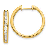 20mm Diamond Hoop Earrings