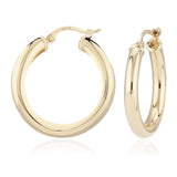 Gold Vermeil 25mm Tube Hoop Earrings