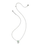 Kendra Scott Ice Cream Silver Short Pendant Necklace in Mint Mother-of-Pearl