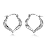 Heart Shape Shell Hoop Earrings