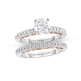 Two-Tone Diamond Wedding Set
