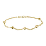 Double Cable O Bracelet with lobster clasp