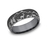 THE STAG - Tantalum Wedding Band