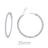 Lafonn 35mm Inside/Outside Hoops