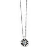 Brighton Pebble Dot Medali Petite Reversible Necklace, Aqua