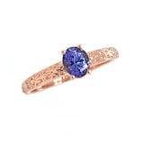 Tanzanite & Rose Gold Ring