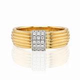 Diamond Ribbed Band