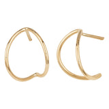 Open Half-Circle Post Earrings