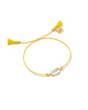 Kendra Scott Everlyne Cord Friendship Bracelet, Yellow, Dichroic Glass
