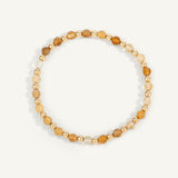 Dee Berkley Citrine & 14kt Gold Filled Harmony Gemstone Bead Bracelet - 4MM