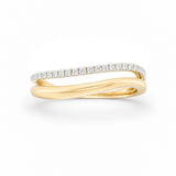 Split Diamond Wave Ring