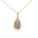 Opal & Diamond Pendant