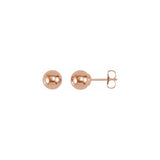 Ball Earrings With Bright Finish