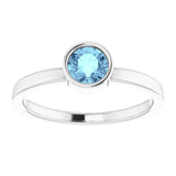 Bezel-Set Solitaire Ring