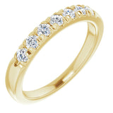 14K Yellow 3/8 CTW Natural Diamond Anniversary Band