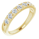 14K Yellow 3/4 CTW Natural Diamond Anniversary Band