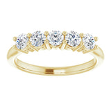 14K Yellow 1/6 CTW Natural Diamond Anniversary Band