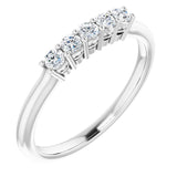 14K White 1/4 CTW Natural Diamond Anniversary Band