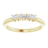 14K Yellow 1/4 CTW Natural Diamond Anniversary Band