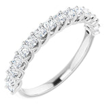 14K White 3/4 CTW Natural Diamond Anniversary Band